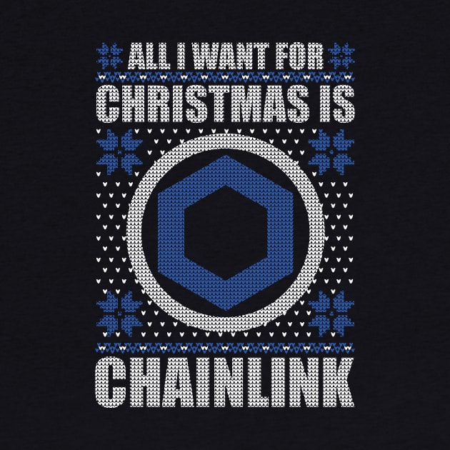 Crypto Ugly Christmas Chainlink Bull Link by QQdesigns